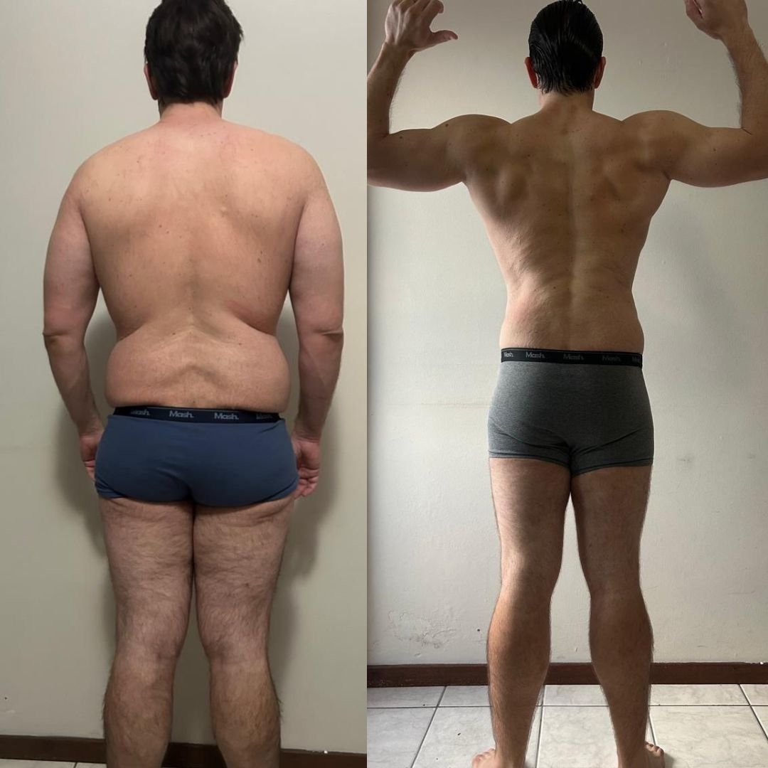 Antes e depois aluno 2